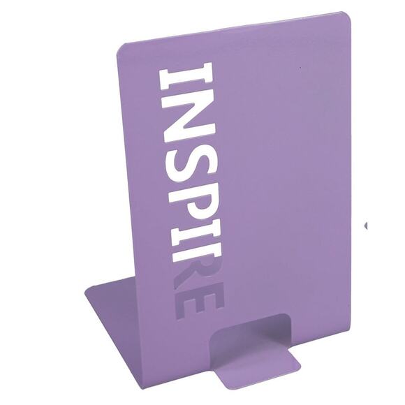 Metal 3D Effect Inspire Read Cutout Decorative Bookends - Picture 3 of 5